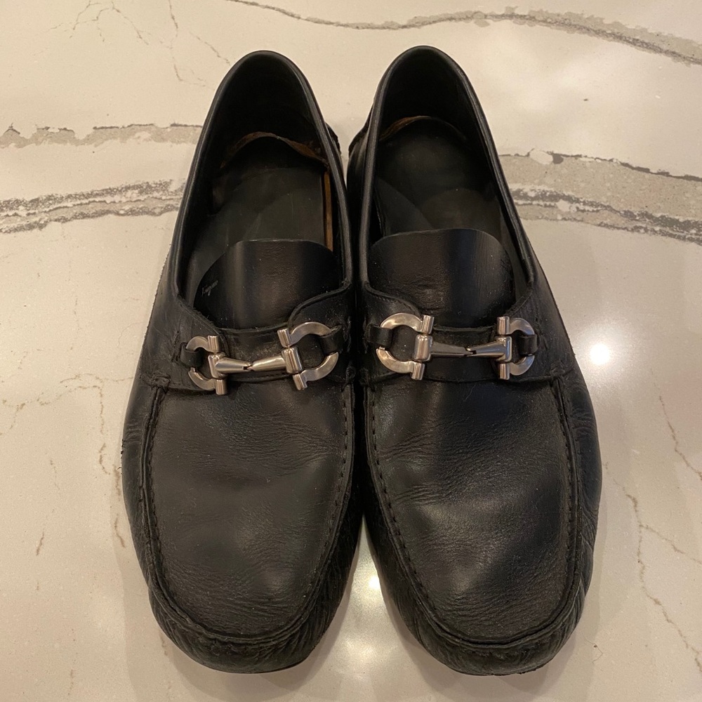 Authentic Men’s Ferragamo Black Loafers